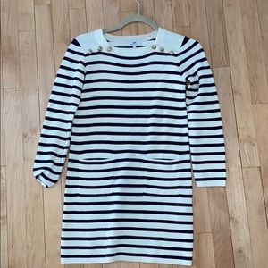 Cyrillic stripped dress